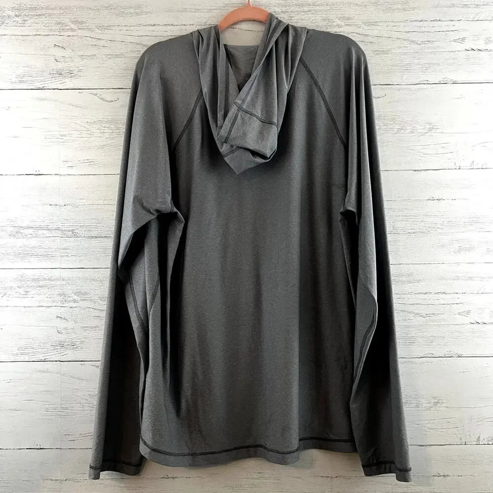 Vineyard Vines Gray Long Sleeve Hooded Performance Pullover Size XL
